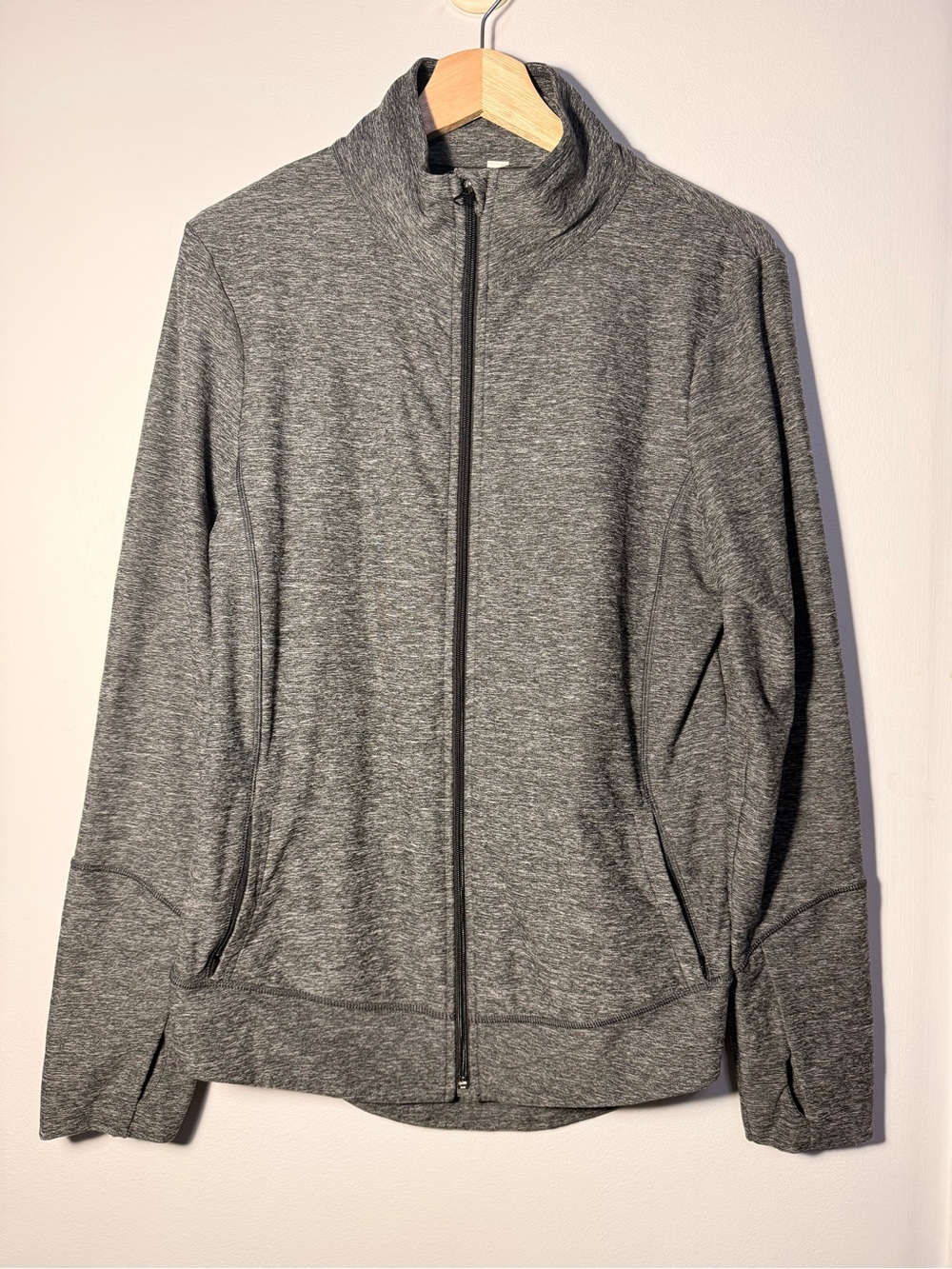 lululemon athletica Heathered Charcoal Zip-Up Utility Jacket